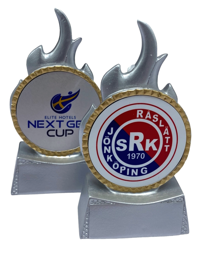 Neutrala Statuetter Flame - Egen Logo