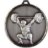 Medalje  Vægtløftning / Ø 32 Mm